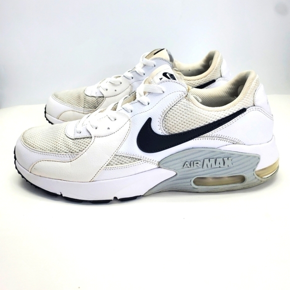 Nike Shoe Men's 12 Air Max Excee Sneakers CD4165-100 White & Black - Picture 9 of 16